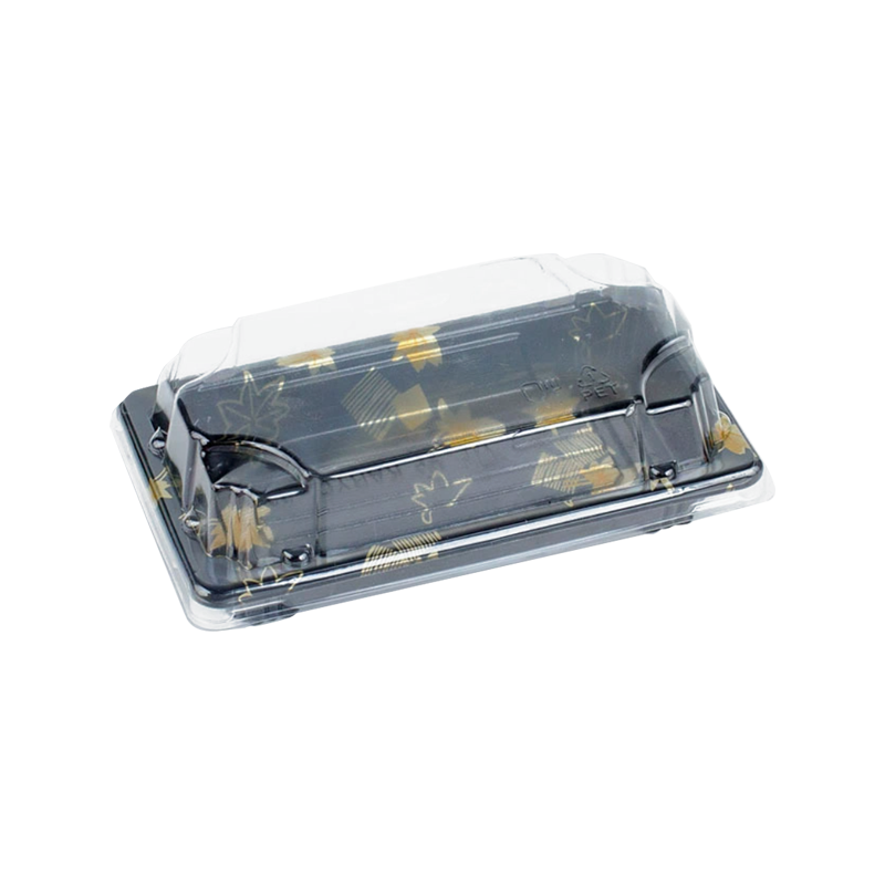 分解可能な黒いプラスチックのパーティー大皿