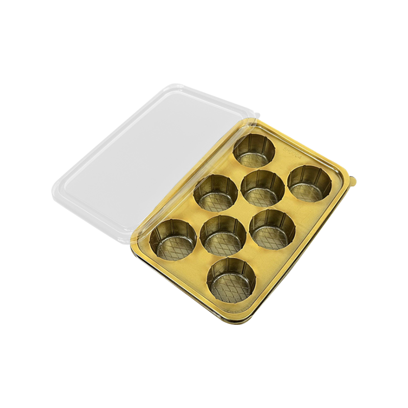 8 個の使い捨てプラスチック製ベーキング包装箱