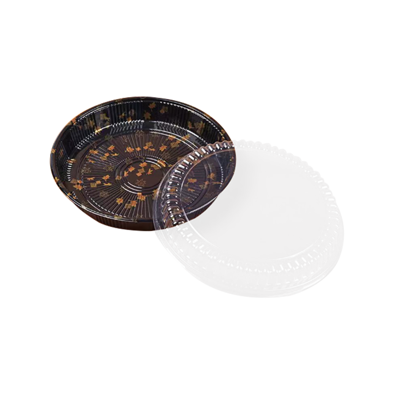 黒の底部に印刷された和風のパッケージボックス