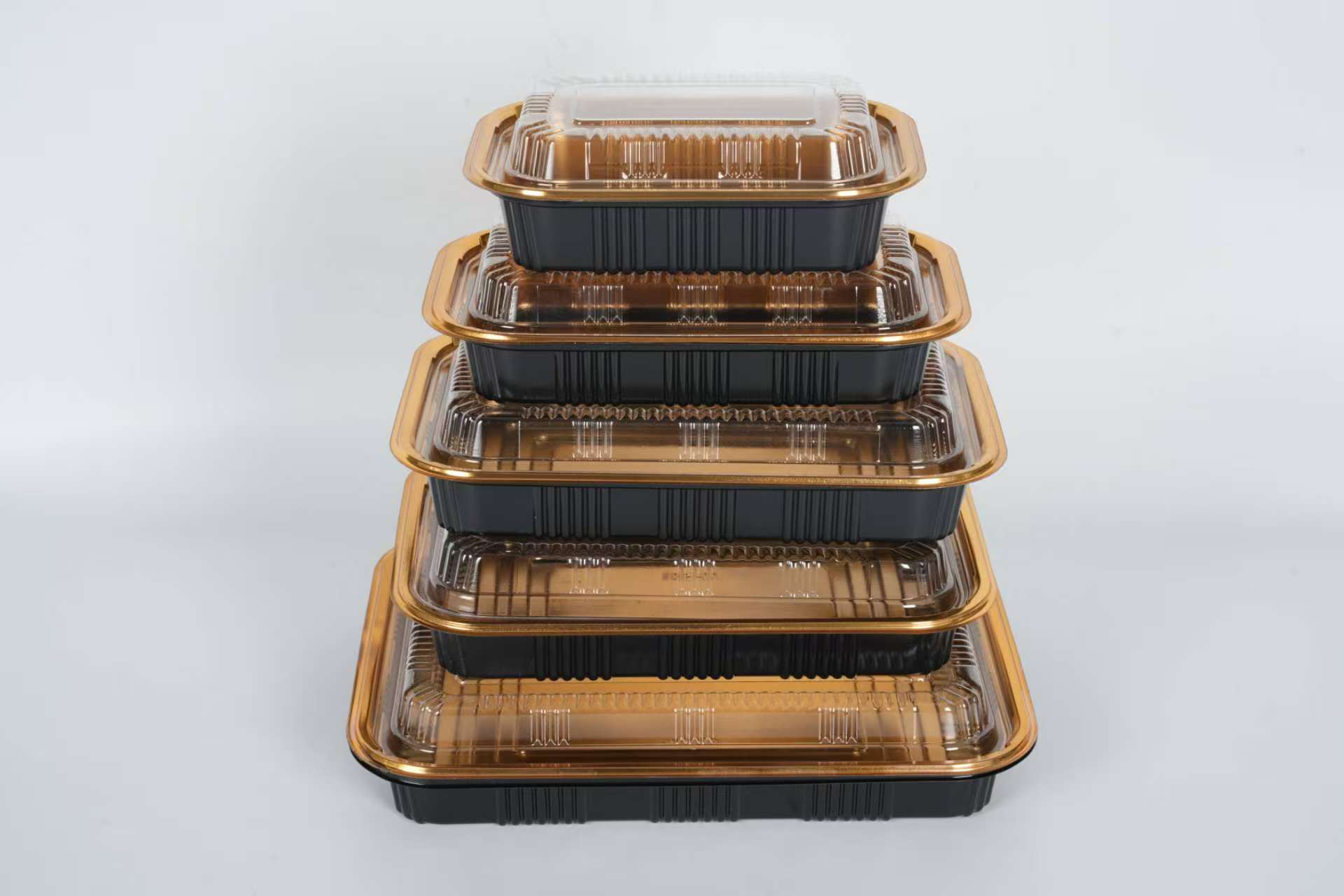 使い捨てプラスチックPP素材の寿司食品トレイボックス 