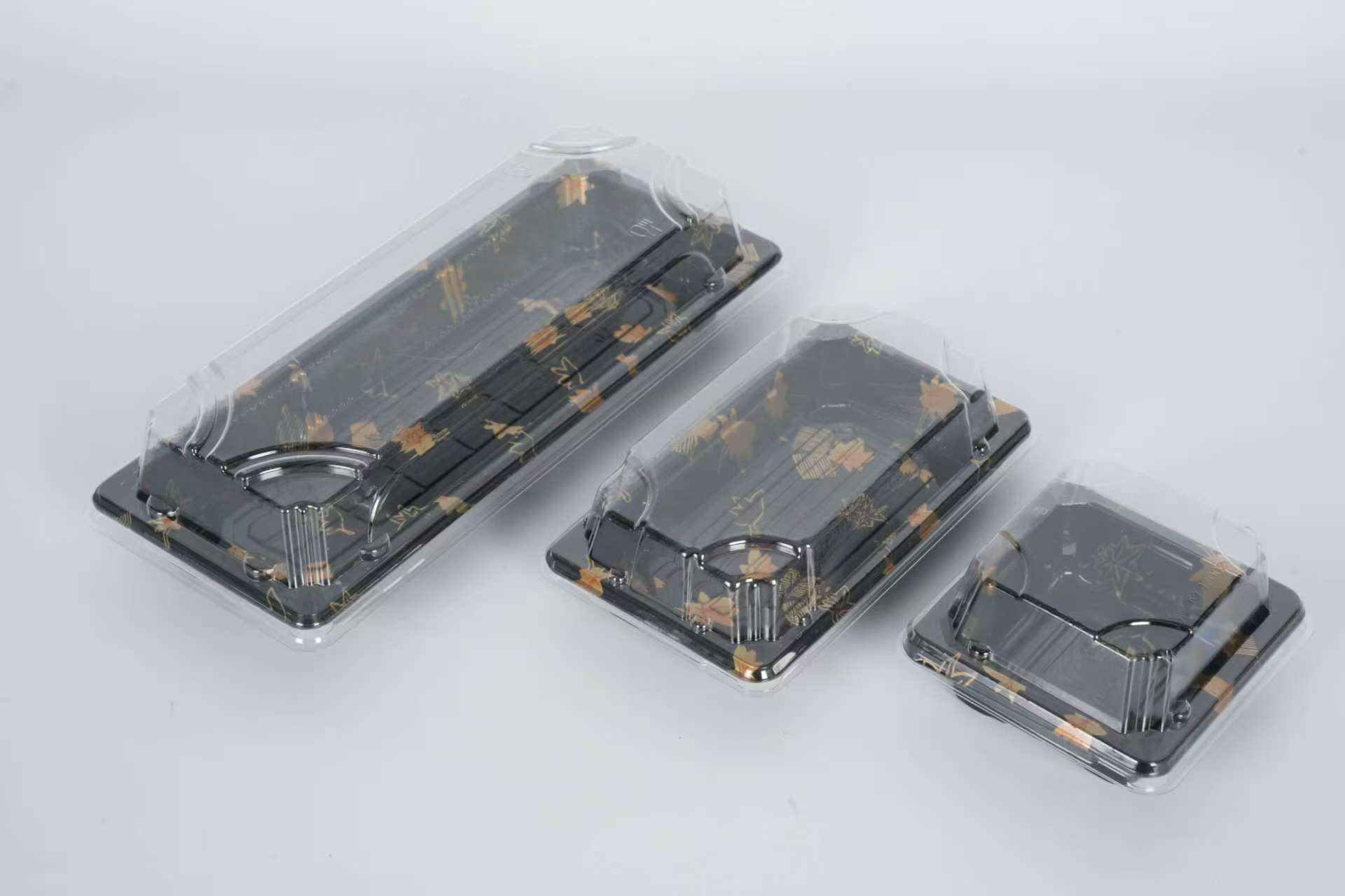 使い捨てプラスチックPP素材の寿司食品トレイボックス 