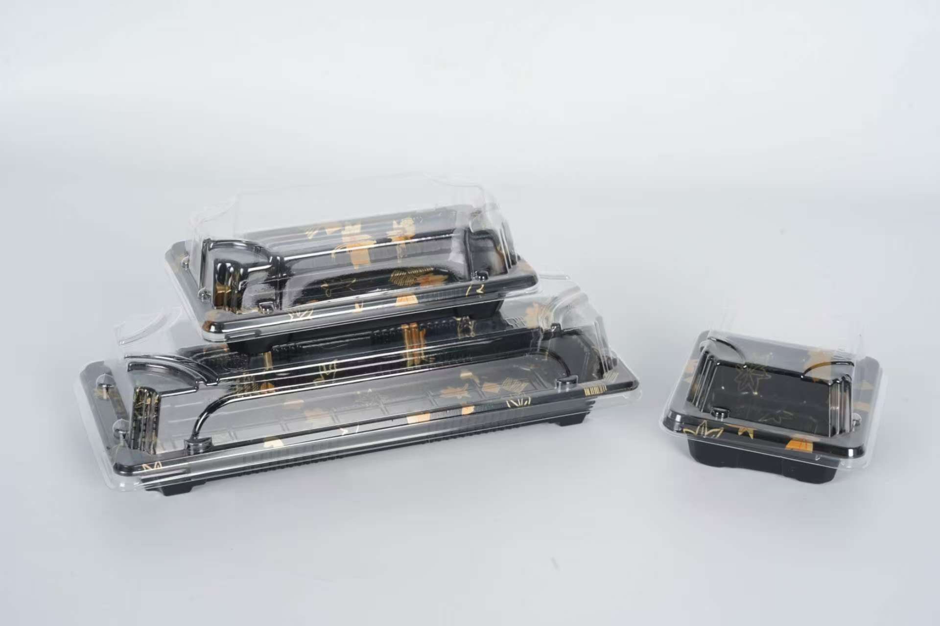 使い捨てプラスチックPP素材の寿司食品トレイボックス 