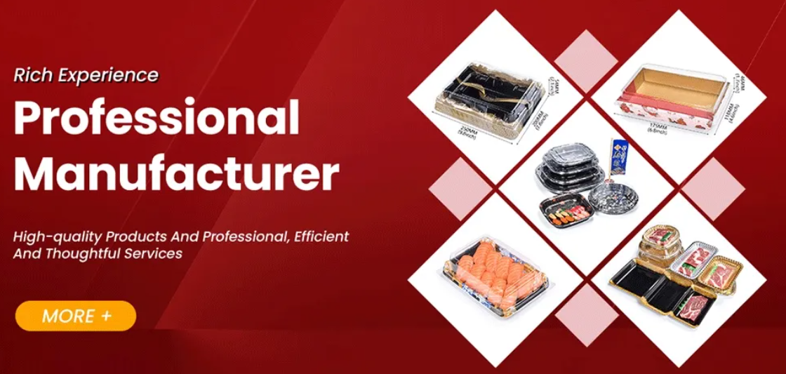 使い捨てプラスチック寿司食品トレイボックス 